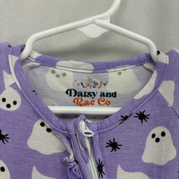 Baby One Pieces Purple Ghost Print - Picture 2 of 6